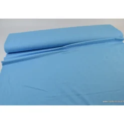 Tissu JERSEY coton elasthanne bleu - OEKO TEX