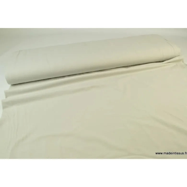 Tissu JERSEY coton élasthanne perle - OEKO TEX