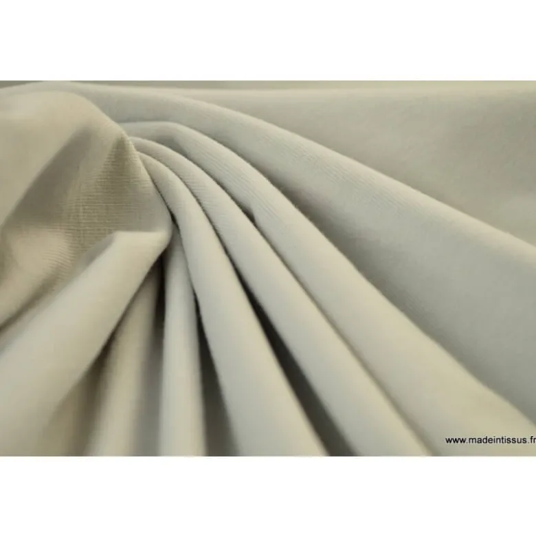 Tissu JERSEY coton élasthanne perle - OEKO TEX