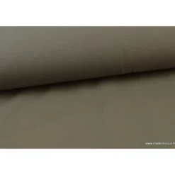 Tissu JERSEY coton élasthanne taupe - OEKO TEX