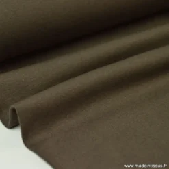 Tissu JERSEY coton élasthanne choco - OEKO TEX