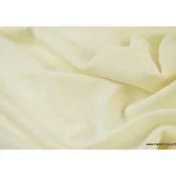 Tissu JERSEY coton élasthanne ivoire - OEKO TEX