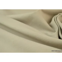 Tissu JERSEY coton élasthanne beige - OEKO TEX