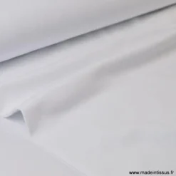 Tissu jersey coton élasthanne blanc - OEKO TEX