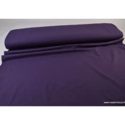Tissu JERSEY coton élasthanne violet - OEKO TEX