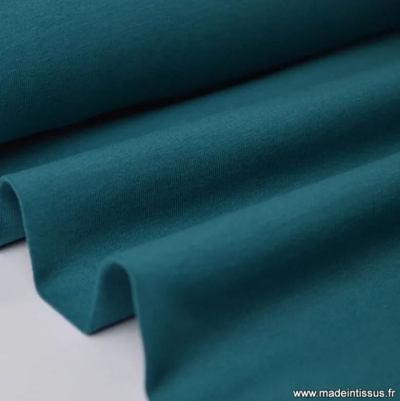 Tissu JERSEY coton élasthanne canard - OEKO TEX
