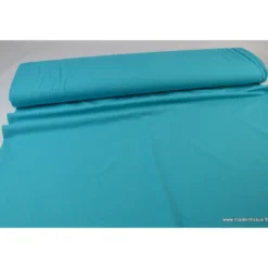 Tissu JERSEY coton élasthanne turquoise - OEKO TEX