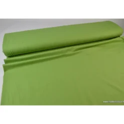 Tissu JERSEY coton élasthanne tilleul - OEKO TEX