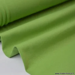 Tissu JERSEY coton élasthanne tilleul - OEKO TEX