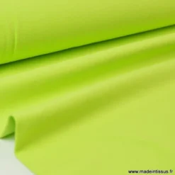 Tissu JERSEY coton élasthanne anis - OEKO TEX