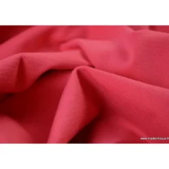 Tissu JERSEY coton élasthanne fraise - OEKO TEX