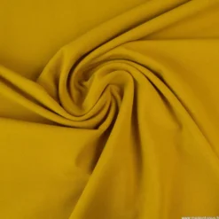 Tissu jersey coton élasthanne Moutarde - OEKO TEX