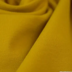 Tissu jersey coton élasthanne Moutarde - OEKO TEX