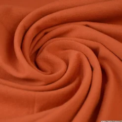 Tissu jersey coton élasthanne Terracotta - OEKO TEX