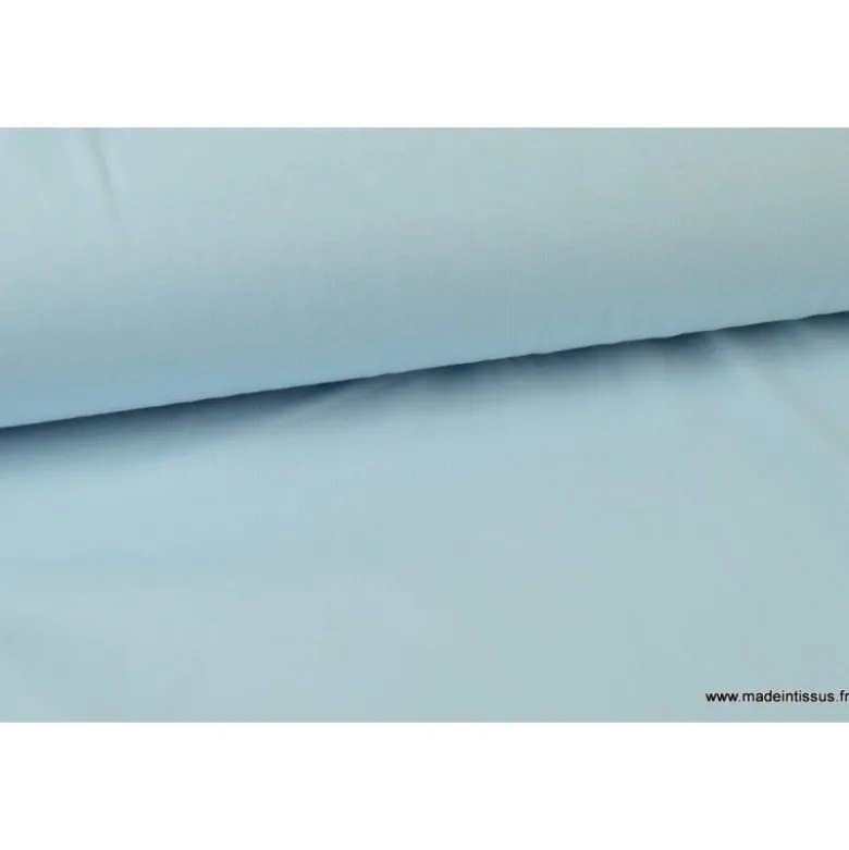 Tissu JERSEY coton élasthanne ciel - OEKO TEX
