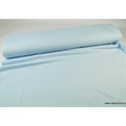 Tissu JERSEY coton élasthanne ciel - OEKO TEX
