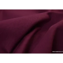 Tissu JERSEY coton élasthanne bordeaux - OEKO TEX