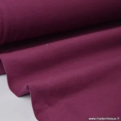 Tissu JERSEY coton élasthanne bordeaux - OEKO TEX
