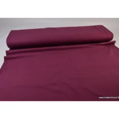 Tissu JERSEY coton élasthanne bordeaux - OEKO TEX
