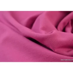 Tissu JERSEY coton élasthanne framboise - OEKO TEX