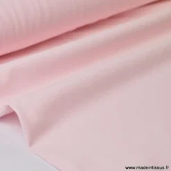 Tissu JERSEY coton élasthanne rose - OEKO TEX