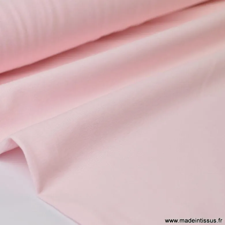 Tissu JERSEY coton élasthanne rose - OEKO TEX