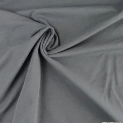 Tissu jersey de coton gris anthracite - OEKO TEX