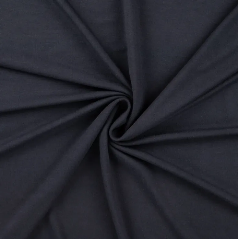 Tissu Jersey de viscose de bambou bleu marine - OEKO TEX