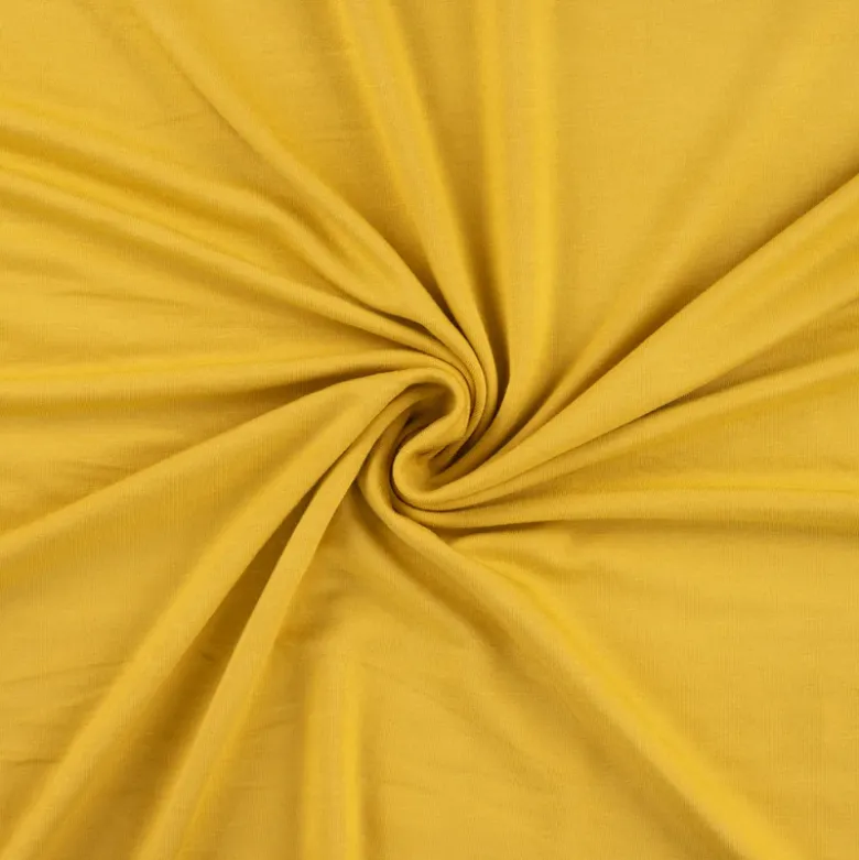 Tissu Jersey de viscose de bambou ocre - OEKO TEX