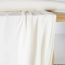 Tissu Jersey de viscose de bambou Ecru - OEKO TEX