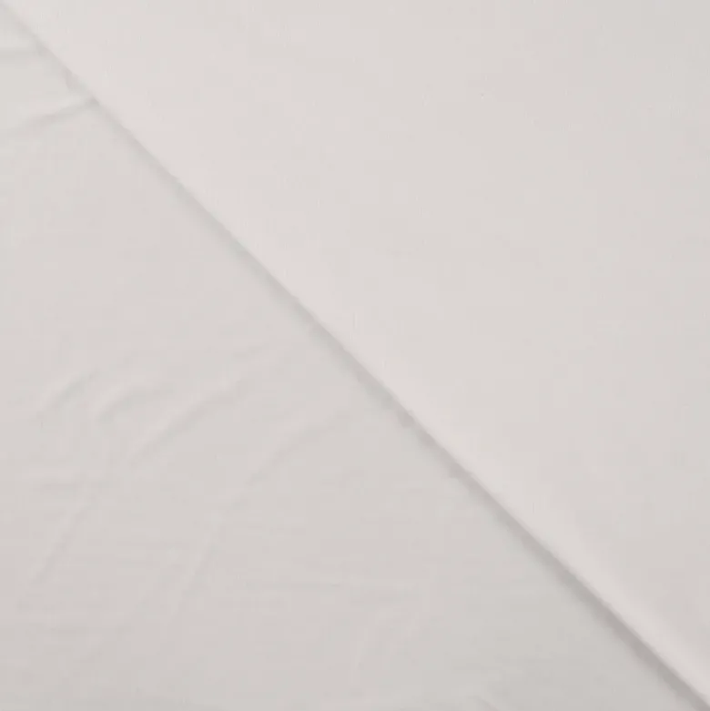 Tissu Jersey de viscose de bambou Blanc - OEKO TEX
