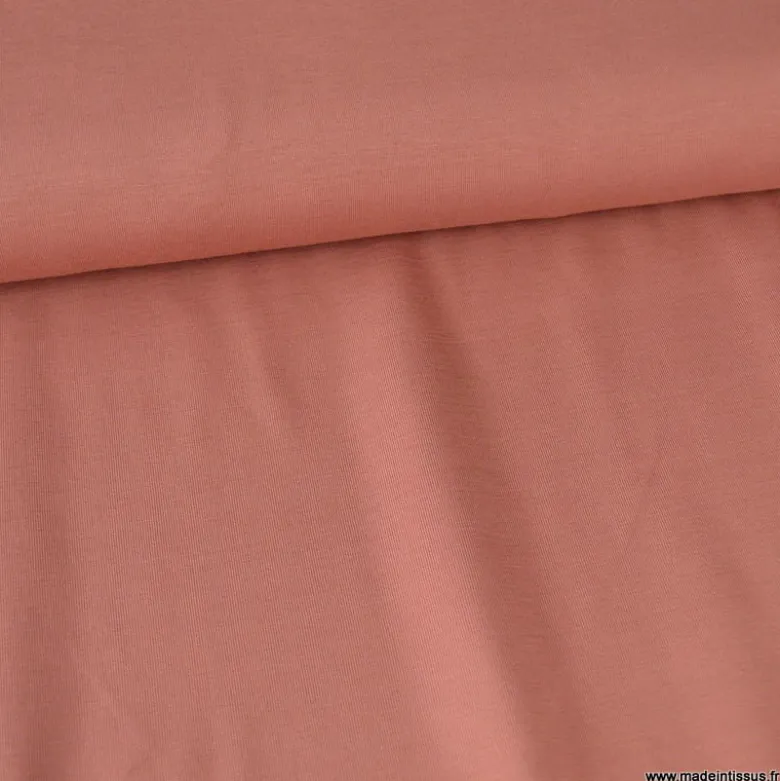 Tissu Jersey de viscose de bambou Terracotta - OEKO TEX