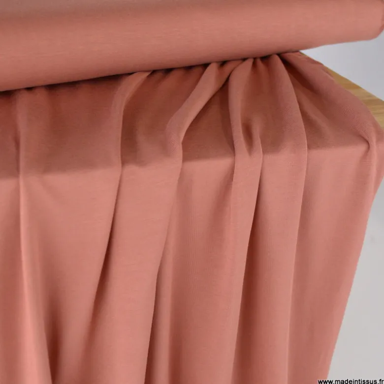 Tissu Jersey de viscose de bambou Terracotta - OEKO TEX