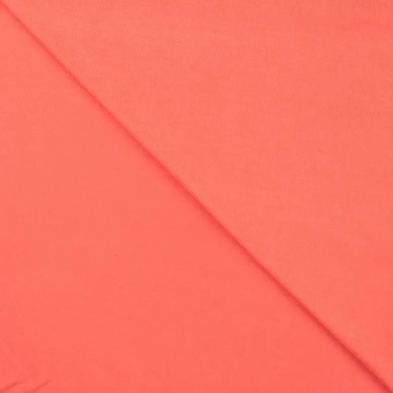 Tissu Jersey de viscose de bambou Corail - OEKO TEX