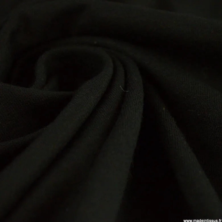 Tissu Jersey de viscose de bambou Noir - OEKO TEX