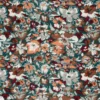 Tissu Jersey de Viscose motifs fleurs fond vert foncé - OEKO TEX
