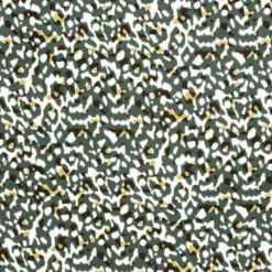 Tissu Jersey de Viscose – Motif Panthère Vert Sauvage - OEKO TEX
