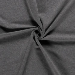 Tissu jersey French terry coloris gris moyen chiné - OEKO TEX