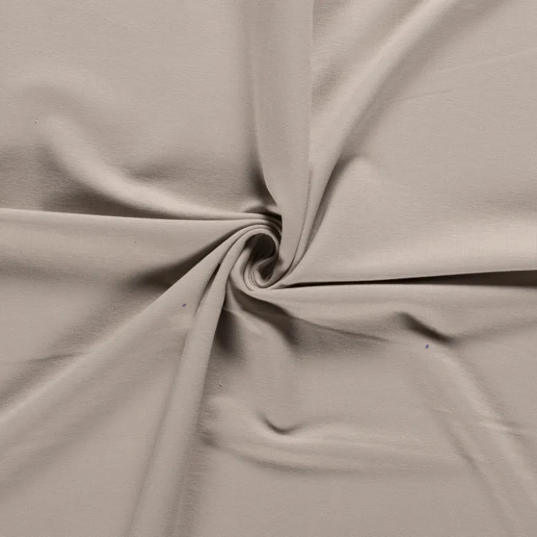 Tissu jersey French terry coloris Beige - OEKO TEX