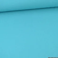 Tissu jersey maille polo bleu turquoise - OEKO TEX