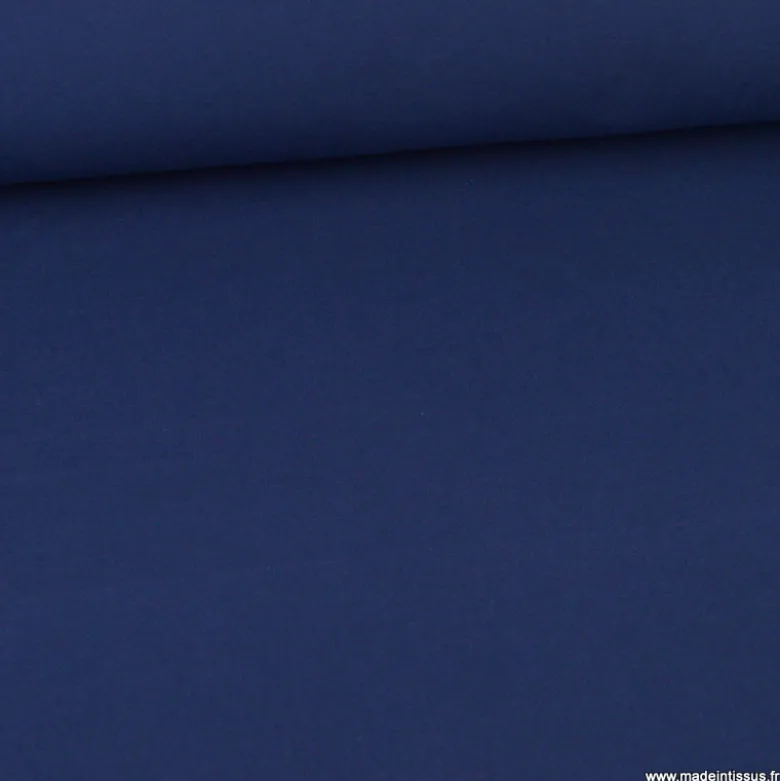 Tissu jersey maille polo bleu marine - OEKO TEX