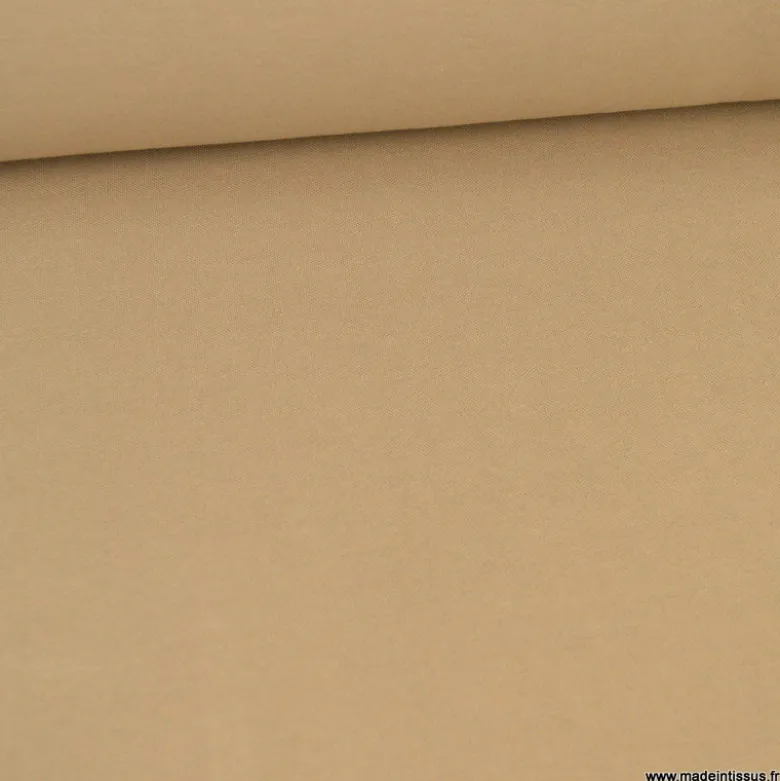 Tissu jersey maille polo Camel - OEKO TEX