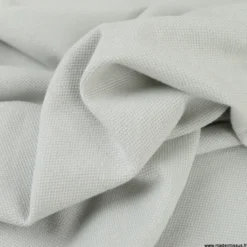 Tissu jersey maille polo gris clair - OEKO TEX