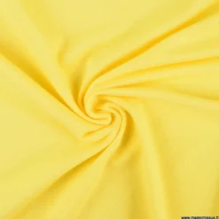 Tissu jersey maille polo jaune - OEKO TEX