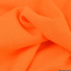 Tissu jersey maille polo orange - OEKO TEX