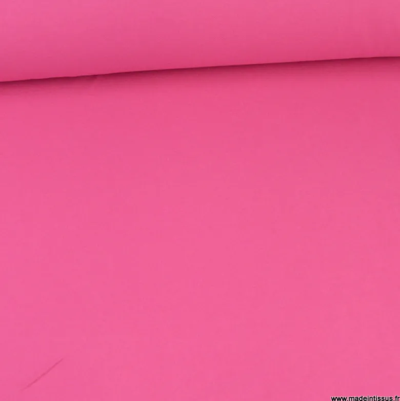Tissu jersey maille polo rose fuchsia - OEKO TEX