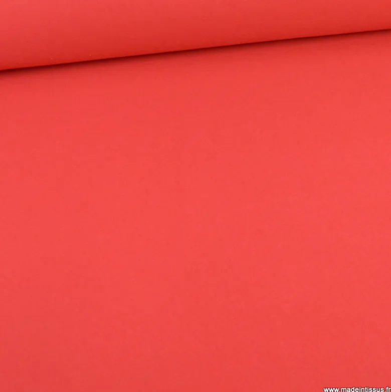 Tissu jersey maille polo rouge Hermes - OEKO TEX