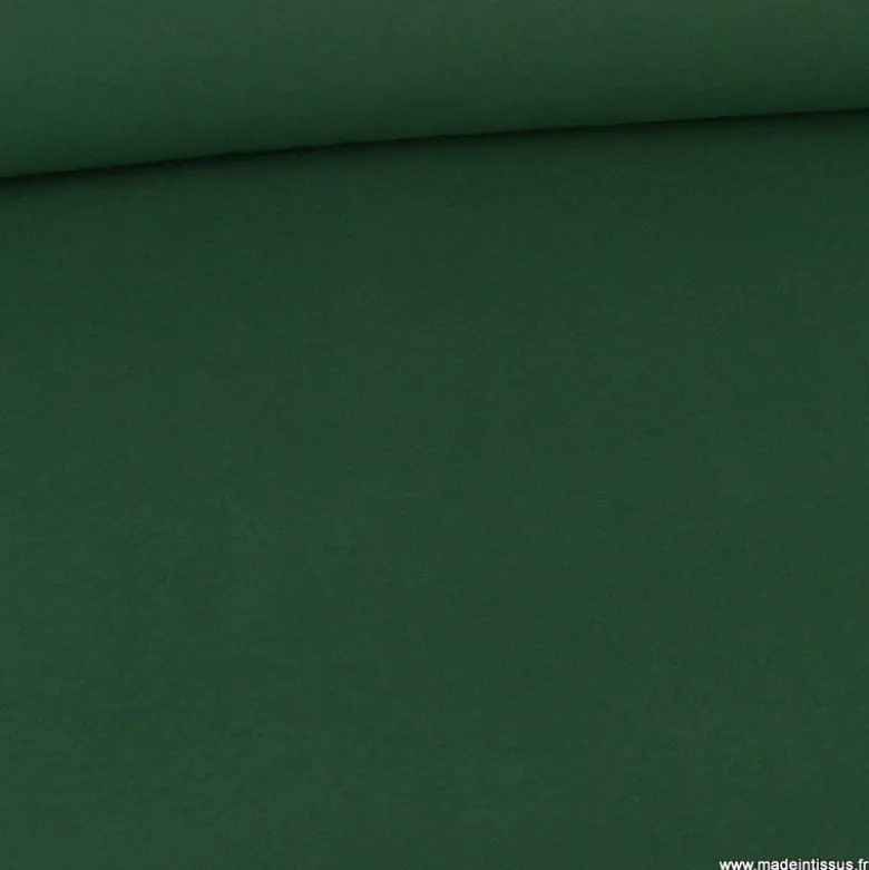 Tissu jersey maille polo vert sapin - OEKO TEX