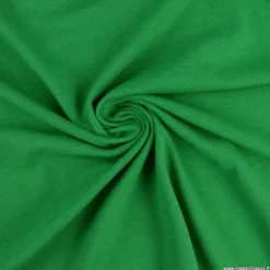 Tissu jersey maille polo vert - OEKO TEX