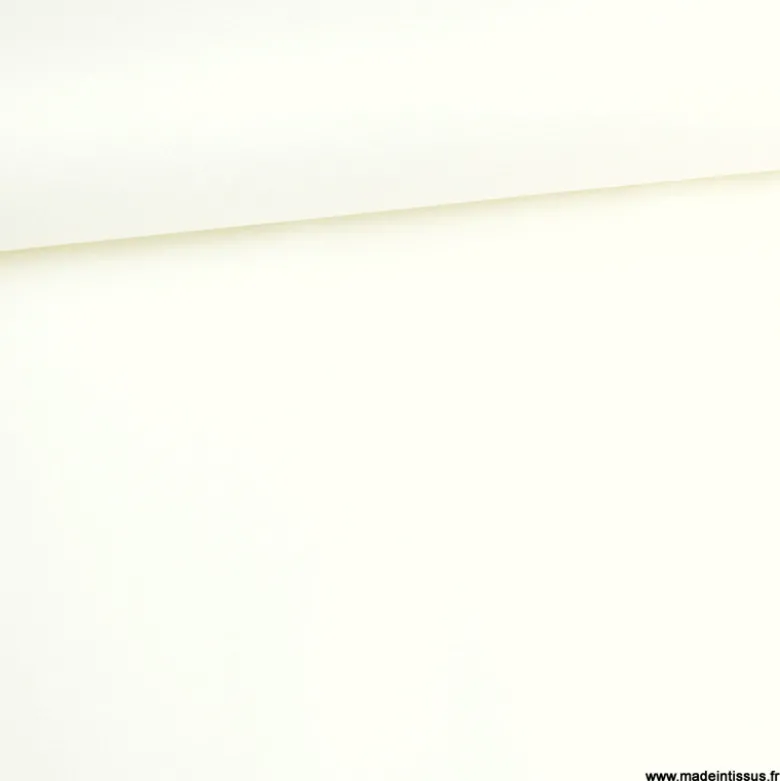 Tissu Jersey milano uni coloris blanc cassé Milk - OEKO TEX